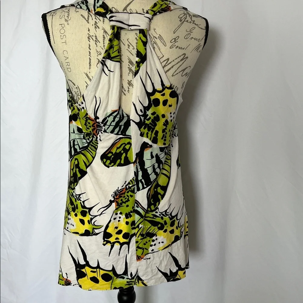 CAbi monarch butterfly racer back tank rayon spandex loose fit medium - Picture 4 of 9